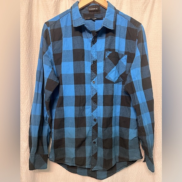 Carbon’s Classic Fit Men’s Button Down Plaid Shirt - Picture 1 of 4
